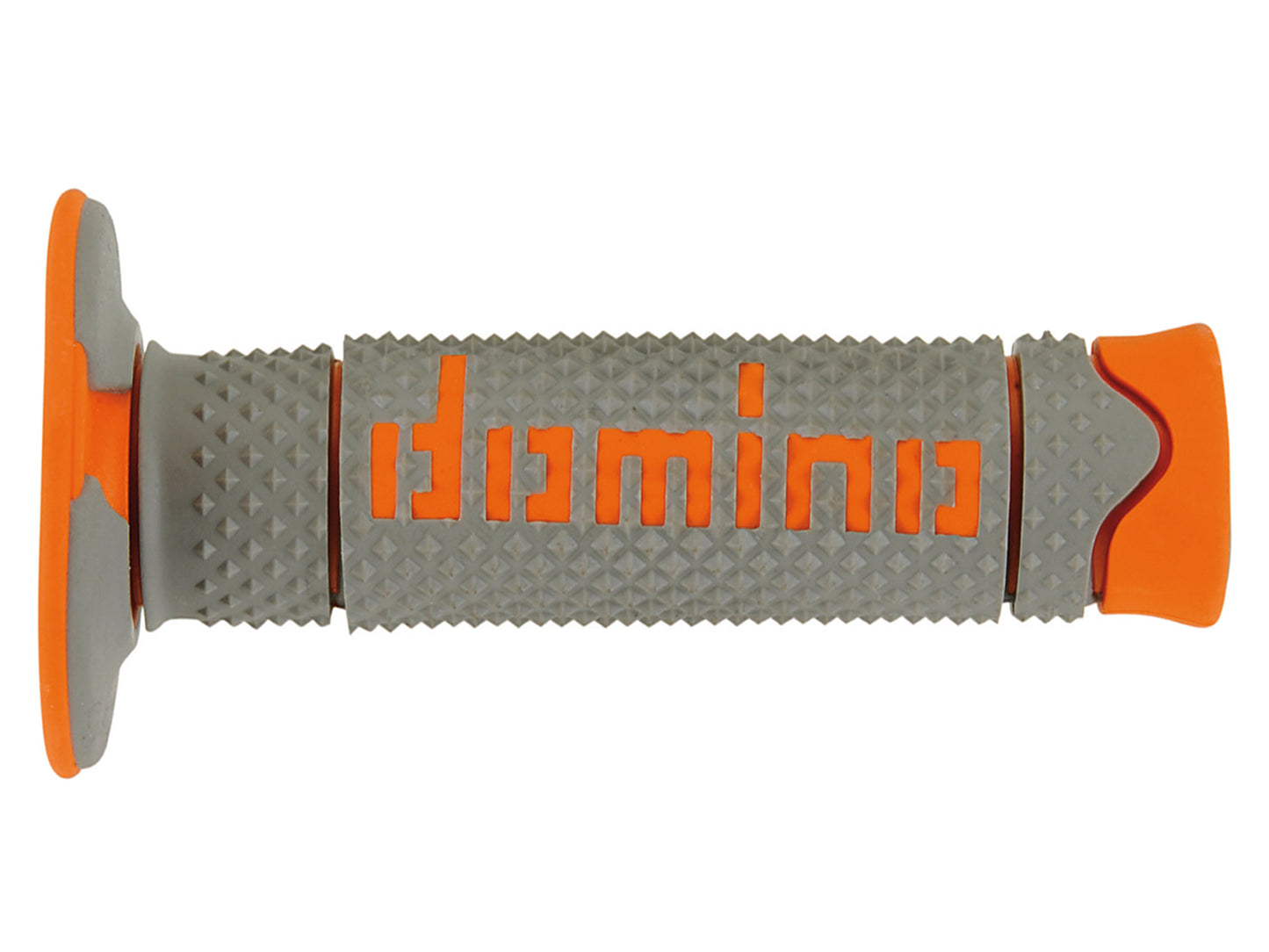 DOMINO COPPIA MANOPOLE GRIGIO/ARANCIO OFF-ROAD