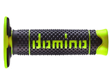 DOMINO COPPIA MANOPOLE NERO/GIALLO FLUO OFF-ROAD