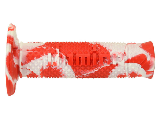 DOMINO PAIR OF RED/WHITE SNAKE GRIPS 