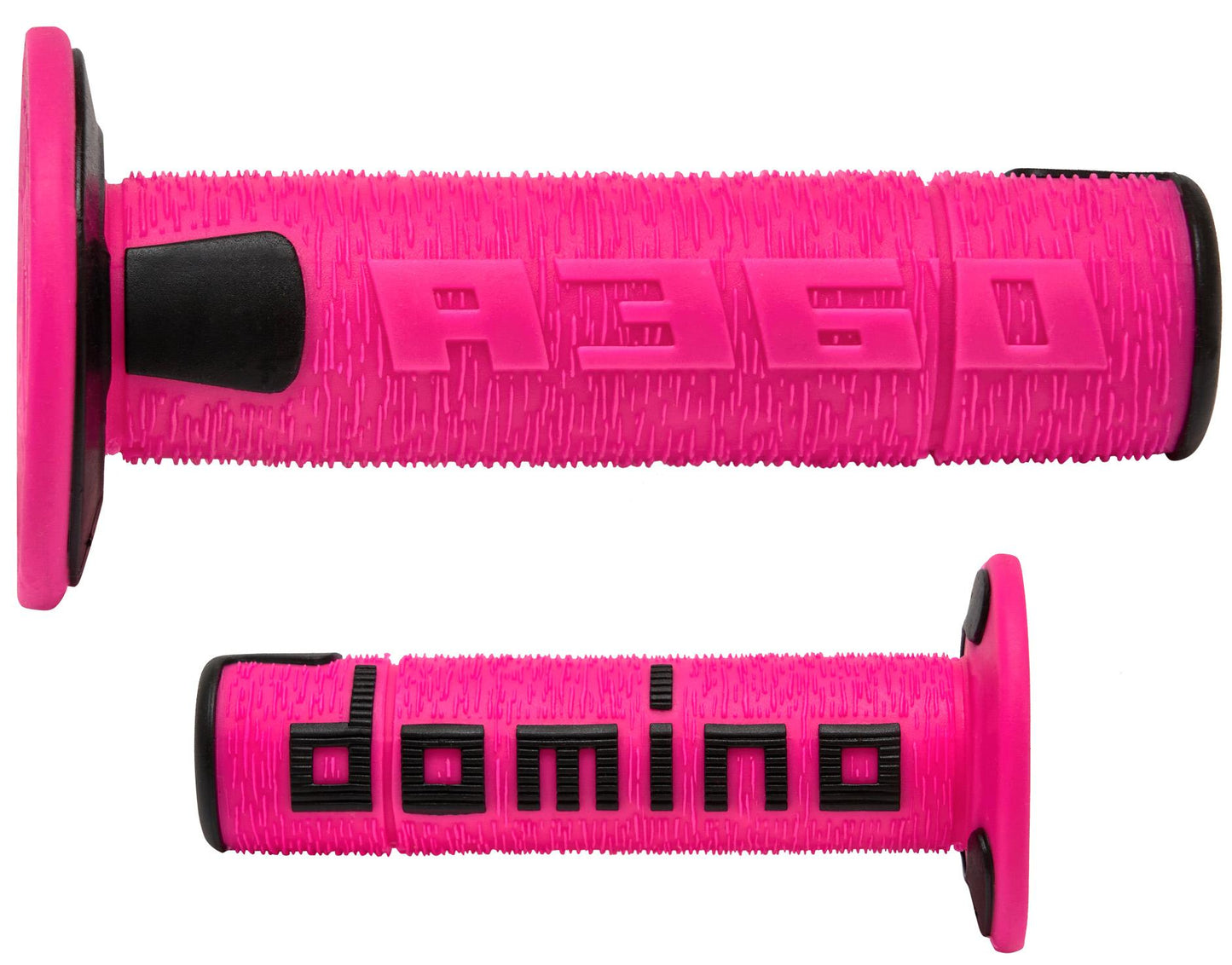 DOMINO COPPIA MANOPOLE FUSCIA/NERO OFF-ROAD