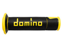 DOMINO PAIR OF BLACK/YELLOW ROAD-RACING GRIPS 