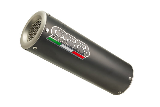 GPR EXHAUST COMPATIBLE WITH VOGE VALICO 650 DSX 2021-2022, M3 BLACK TITANIUM, APPROVED EXHAUST SILENCER, SUPPLIED WITH REMOVABLE DB KILLER, CATALYST AND COLLECTOR