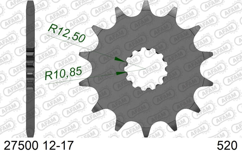 AFAM Pignone AFAM 27500NR-14 Passo 520 con Gomma Antirumore