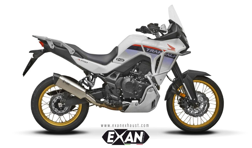 EXAN HONDA XL750 TRANSALP (2023-24) – SILENZIATORE X-BLACK OVALE