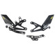 LIGHTECH Adjustable Footpegs with Fixed Footrests Triumph Daytona 675 / Street Triple 675