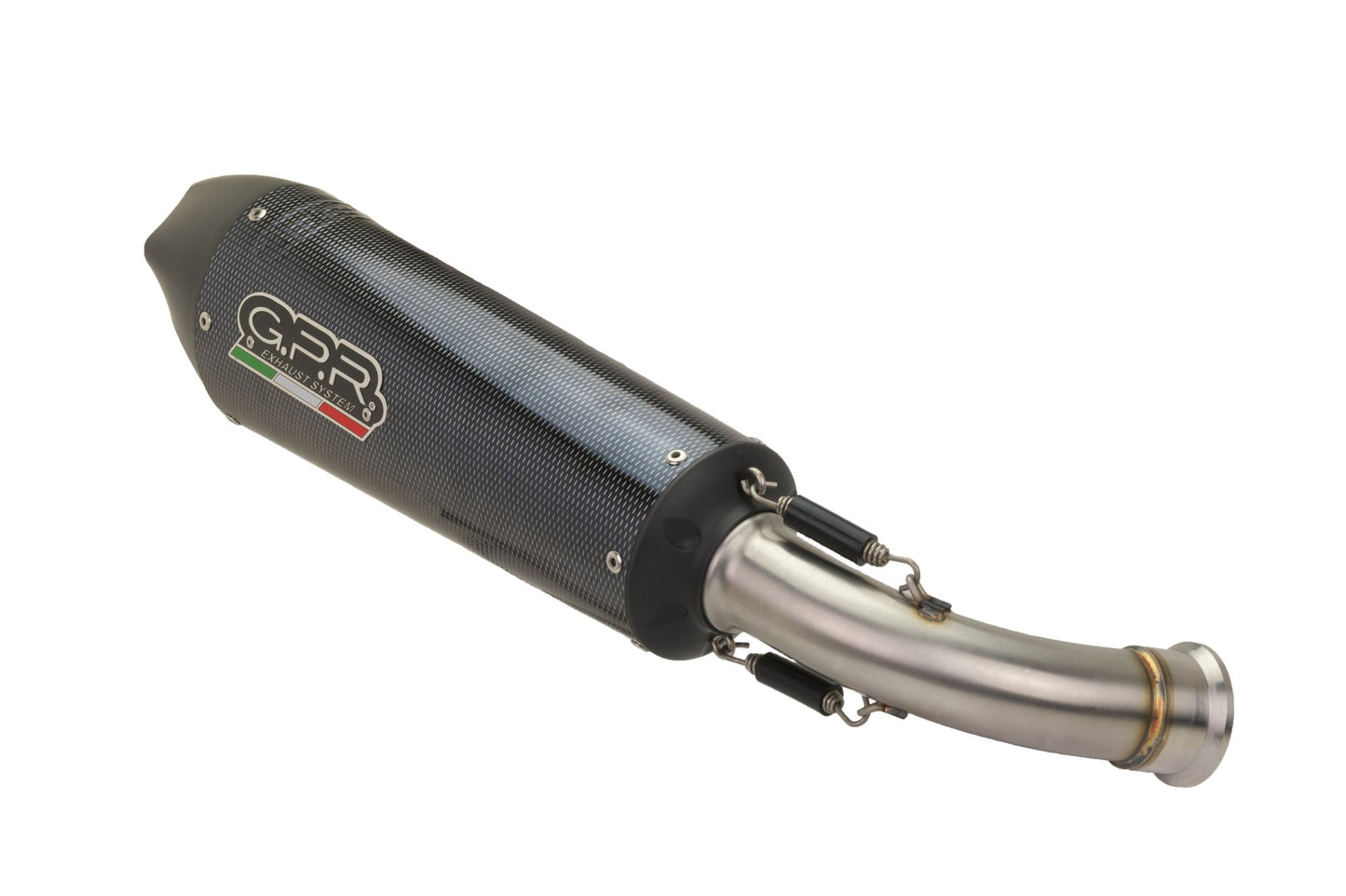 GPR EXHAUST COMPATIBLE WITH CF MOTO 800 MT TOURING 2022-2024, GP EVO4 POPPY, APPROVED EXHAUST, SILENCER WITH REMOVABLE DB KILLER AND SPECIFIC FITTING