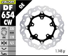 GALFER DISCO WAVE FLOATING ( C. ALU ) 320X4.5mm CFMOTO MT450 MY24 (Front)