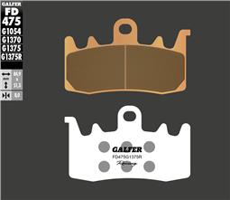 GALFER PASTIGLIE SINTERED RACING (G1396R / G1375R) APRILIA RSV TUONO V4 R / BMW S 1000 RR / DUCATI 899 PANIGALE / HONDA CBR 1000 RR / KTM 1290 SUPER AD