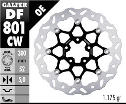 GALFER DISCO FLOTTANTE ALLUMINIO 300X5MM KTM 790 DUKE (FRONT)