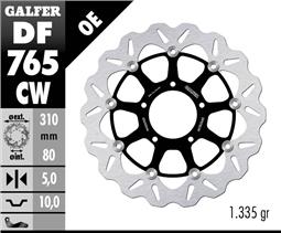 GALFER WAVE DISCO FLOATTANTE COMPLETE (C. ALU.) 310X5MM MV AUGUSTA BRUTALE (01-06)