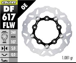 GALFER DISCO WAVE FLOATING (C. STEEL) Ø260x5mm KTM 890 SMT MY23