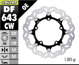 GALFER DISCO WAVE FLOATING (C. ALU.) 320x4mm (FRONT) KOVE 800X Adv/Rally MY24