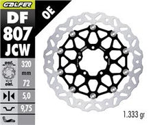 GALFER DISCO WAVE FLOATECH (C.ALU) 320X5MM (FRONT) DUCATI DESERTX/RALLY/DIAVEL/HYPER/MULTISTRADA V2