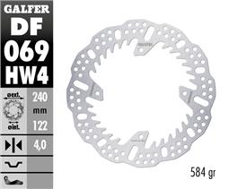 GALFER DISC SHARK FISSO 240X4MM Honda MX (POSTERIORE)