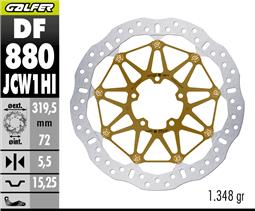 GALFER RACING WAVE FLOATECH BRAKE DISCO 320X5.5MM KASHIMA PANIGALE V2/ STREETFIGHTER V2 MY17 (FRONT)
