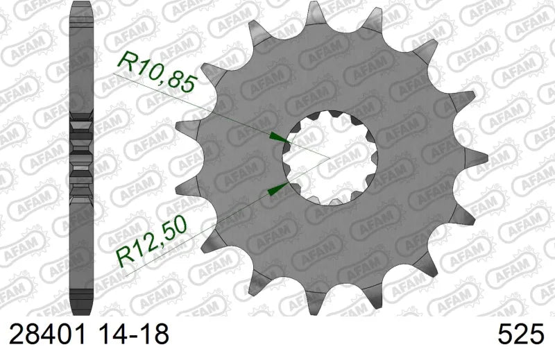 Pignone AFAM 28401NR-15 Passo 525 Con Gomma Antirumore