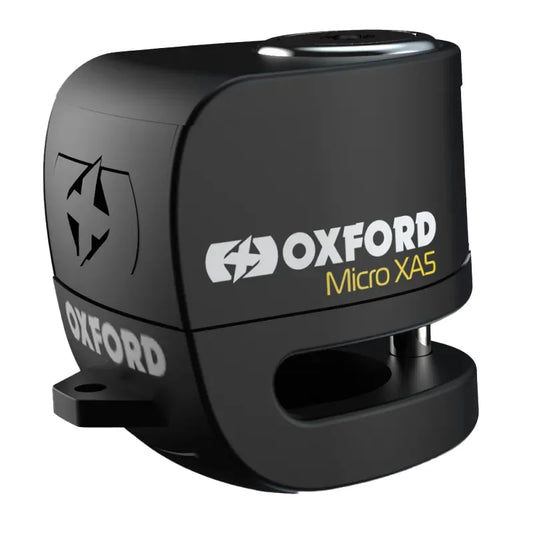 OXFORD Lucchetto bloccadisco sonoro MICRO XA5 diam. perno 5,5mm nero/nero