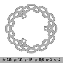 Disco Freno BRENTA BD133F - YAMAHA N-MAX 125/150/155 [ANT