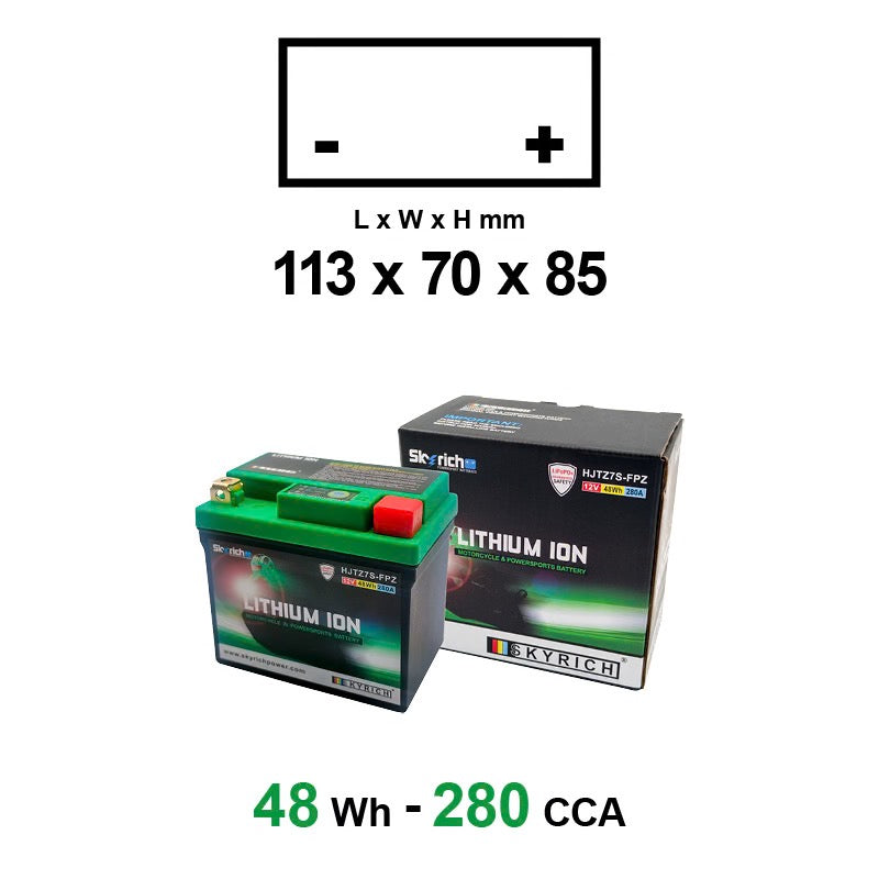 BATTERIA SKYRICH HJTZ7S-FPZ al Litio (LiFePO4)