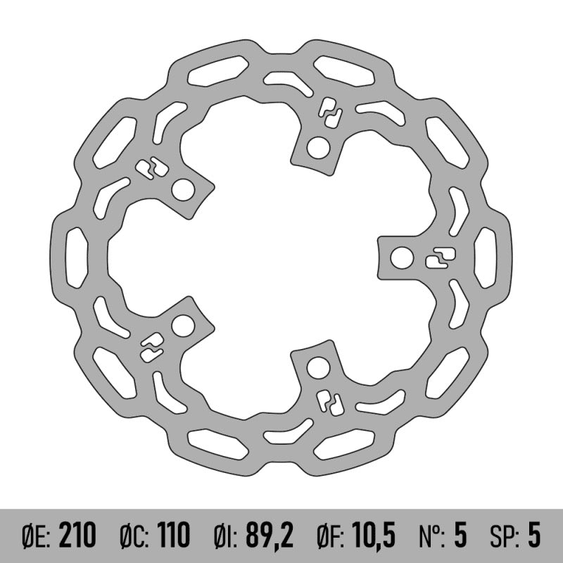 Disco Freno BRENTA BD109F - SUZUKI BURGMAN 400 [POST]