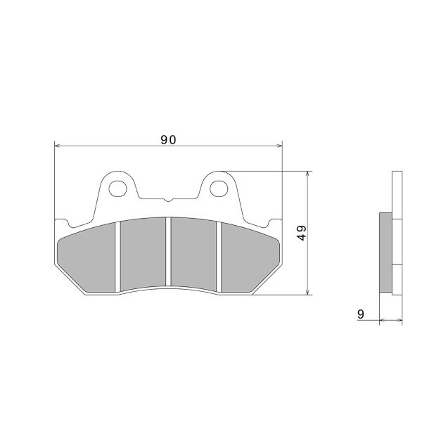 PASTIGLIE FRENO NISSIN A0010 PREMIUM SEMI-METALLIC