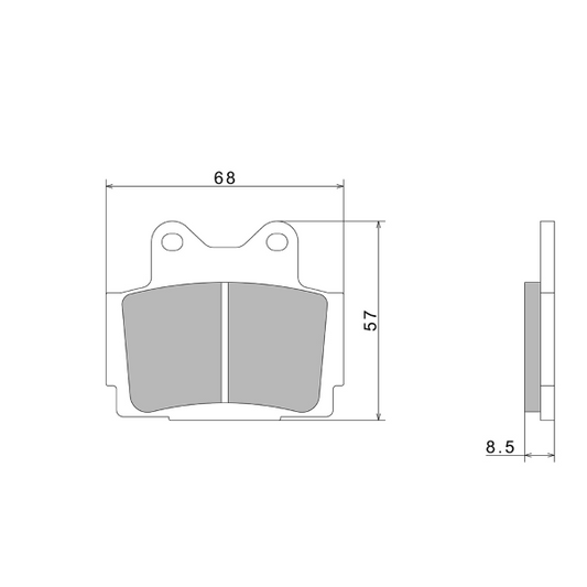 PASTIGLIE FRENO NISSIN A0090 PREMIUM SEMI-METALLIC