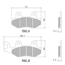 PASTIGLIE FRENO NISSIN A0110 PREMIUM SEMI-METALLIC