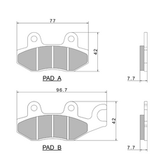 PASTIGLIE FRENO NISSIN A0115 PREMIUM SEMI-METALLIC