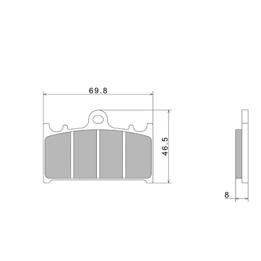 PASTIGLIE FRENO NISSIN A0130 PREMIUM SEMI-METALLIC