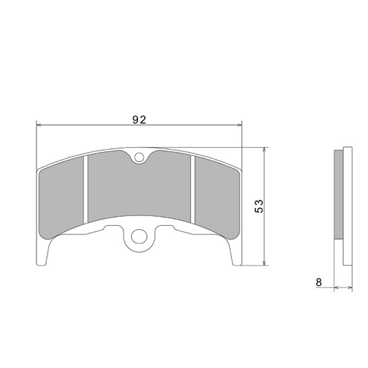 PASTIGLIE FRENO NISSIN A0200 PREMIUM SEMI-METALLIC