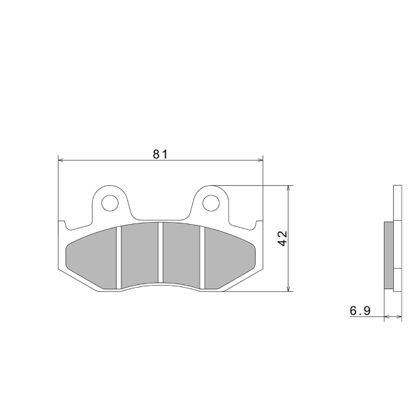 PASTIGLIE FRENO NISSIN A0210 PREMIUM SEMI-METALLIC