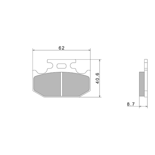 PASTIGLIE FRENO NISSIN A0240 PREMIUM SEMI-METALLIC