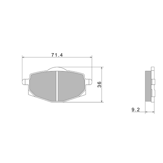 PASTIGLIE FRENO NISSIN A0260 PREMIUM SEMI-METALLIC