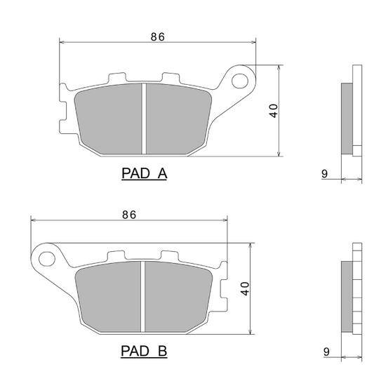 PASTIGLIE FRENO NISSIN A0400 PREMIUM SEMI-METALLIC