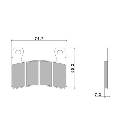 PASTIGLIE FRENO NISSIN A0410 PREMIUM SEMI-METALLIC