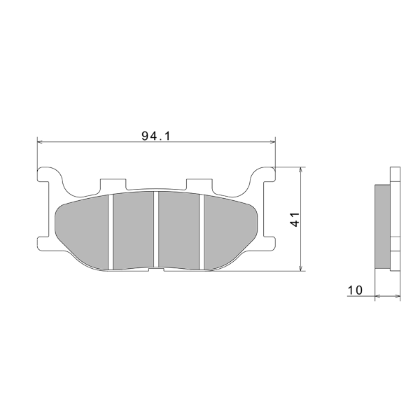 PASTIGLIE FRENO NISSIN A0450 PREMIUM SEMI-METALLIC