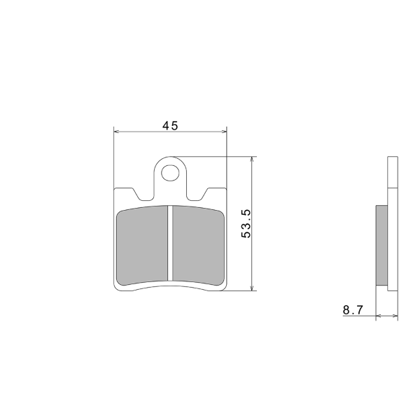 PASTIGLIE FRENO NISSIN A0580 PREMIUM SEMI-METALLIC