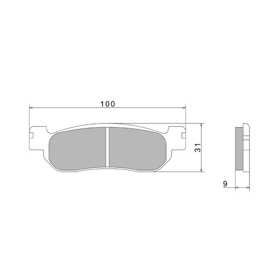 PASTIGLIE FRENO NISSIN A0590 PREMIUM SEMI-METALLIC