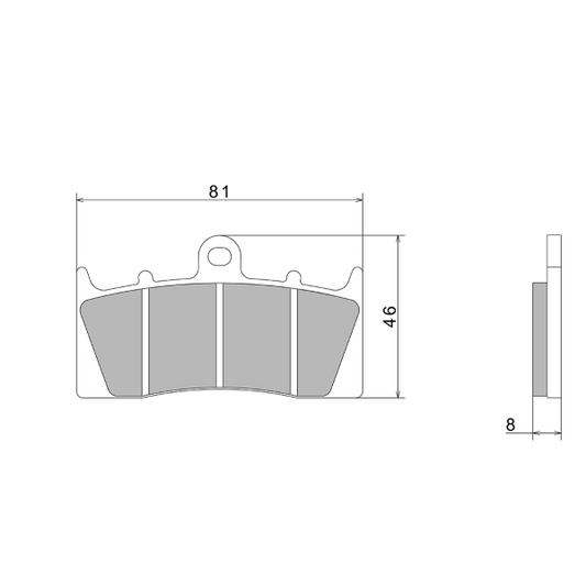 PASTIGLIE FRENO NISSIN A0610 PREMIUM SEMI-METALLIC