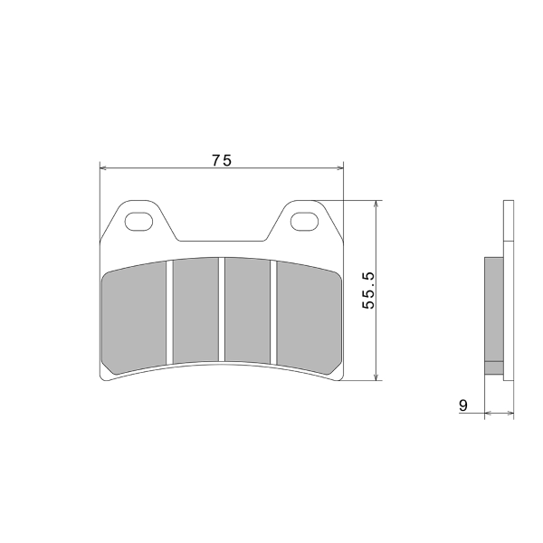 PASTIGLIE FRENO NISSIN A0630 PREMIUM SEMI-METALLIC