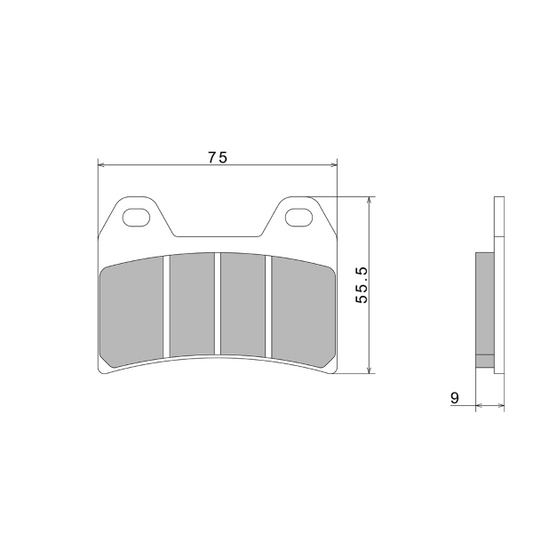 PASTIGLIE FRENO NISSIN A0630 PREMIUM SEMI-METALLIC