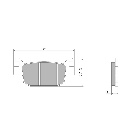 PASTIGLIE FRENO NISSIN A1020 PREMIUM SEMI-METALLIC