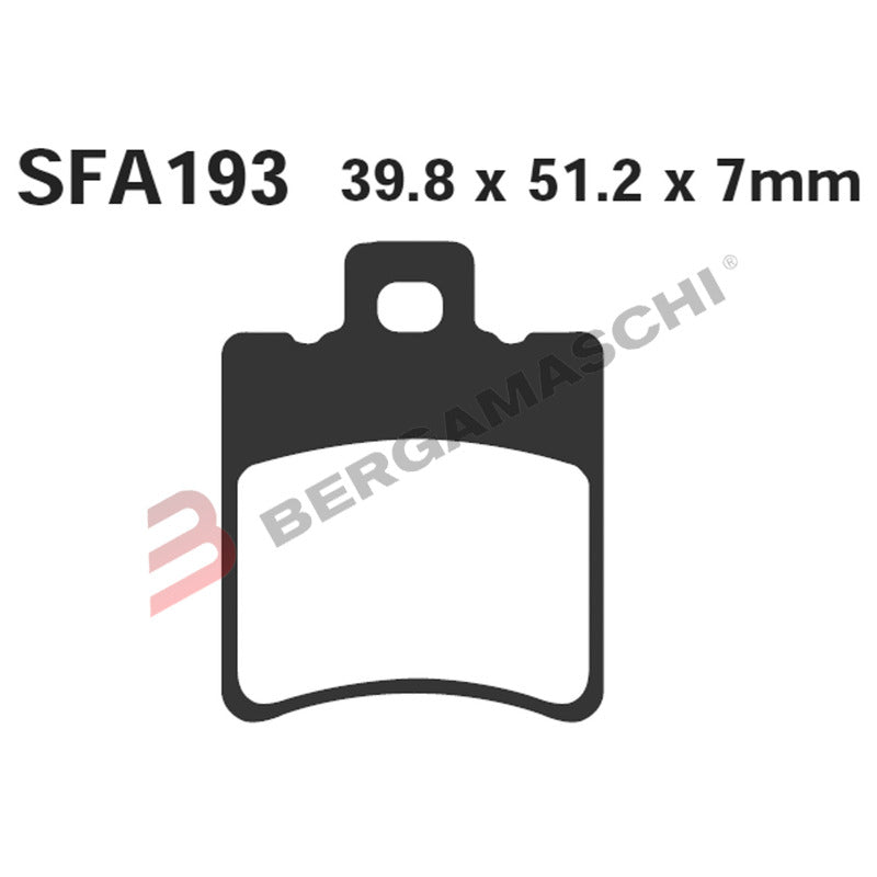 BRAKE PADS SCOOTER 50CC APRILIA GILERA MALAGUTI MBK YAMAHA EBC BRAKES SFA193 FRONT