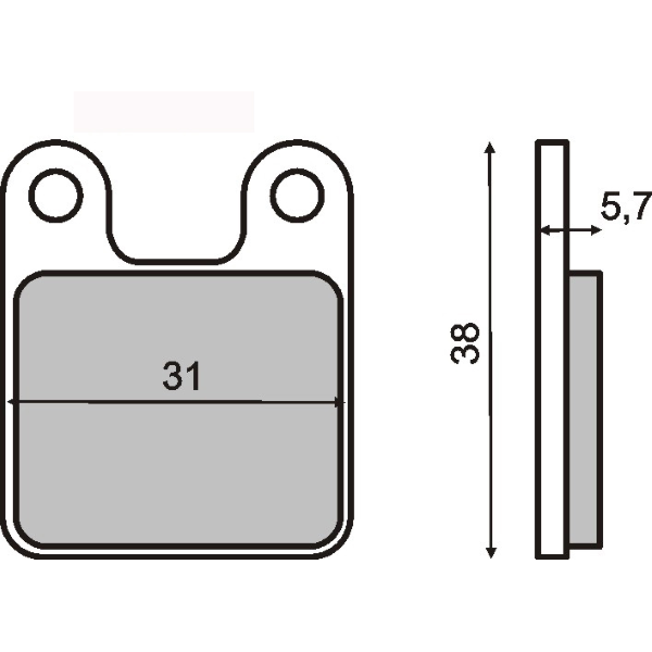 POLINI MINIMOTO ORGANIC RMS BRAKE PADS