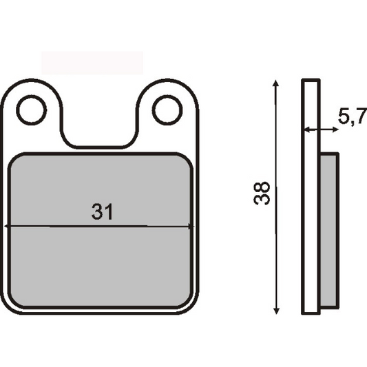 PASTIGLIE FRENO RMS ORGANICHE MINIMOTO POLINI