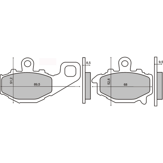 KAWASAKI VERSYS 650 SINTERED SINTER BRAKE PADS