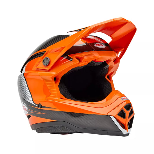 CASCO BELL MOTO-10 SPHERICAL 2025 EVADE ARANCIO/NERO ECE 06