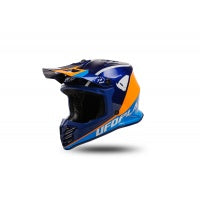 UFO CASCO MOTOCROSS KOREY DA BAMBINO BLU E ARANCIONE