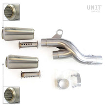 UNIT GARAGE MARMITTA GP-STYLE TERMINALI IN TITANIO CON FRANGIFIAMMA BMW R 1200 GS / R 1250 GS