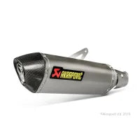 AKRAPOVIC Kawasaki Ninja250+400 2018-24/Z400 2019-24 Slip-On Line (Titanium)